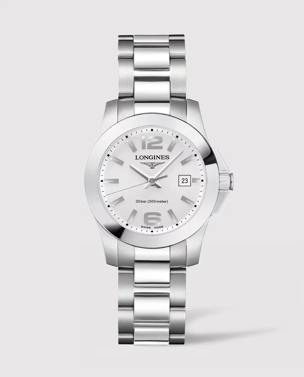 

Longines L33764766 Conquest стальные женские часы, серебрянный