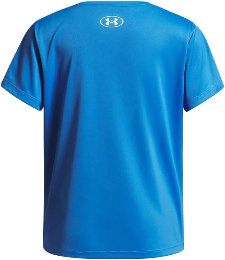 Футболка Active UA Tech, Under Armour, Girls, Blue Atlantis / White — фото 2
