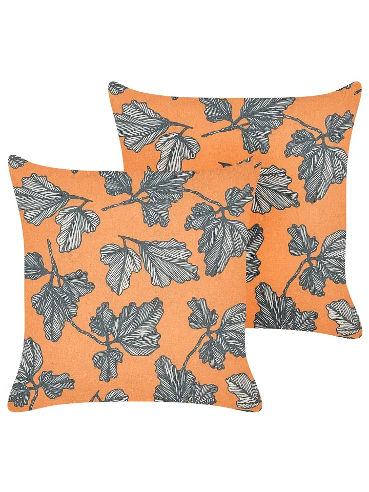 

Декоративная подушка Beliani 2er Set Deko SPIREA, цвет orange/schwarz