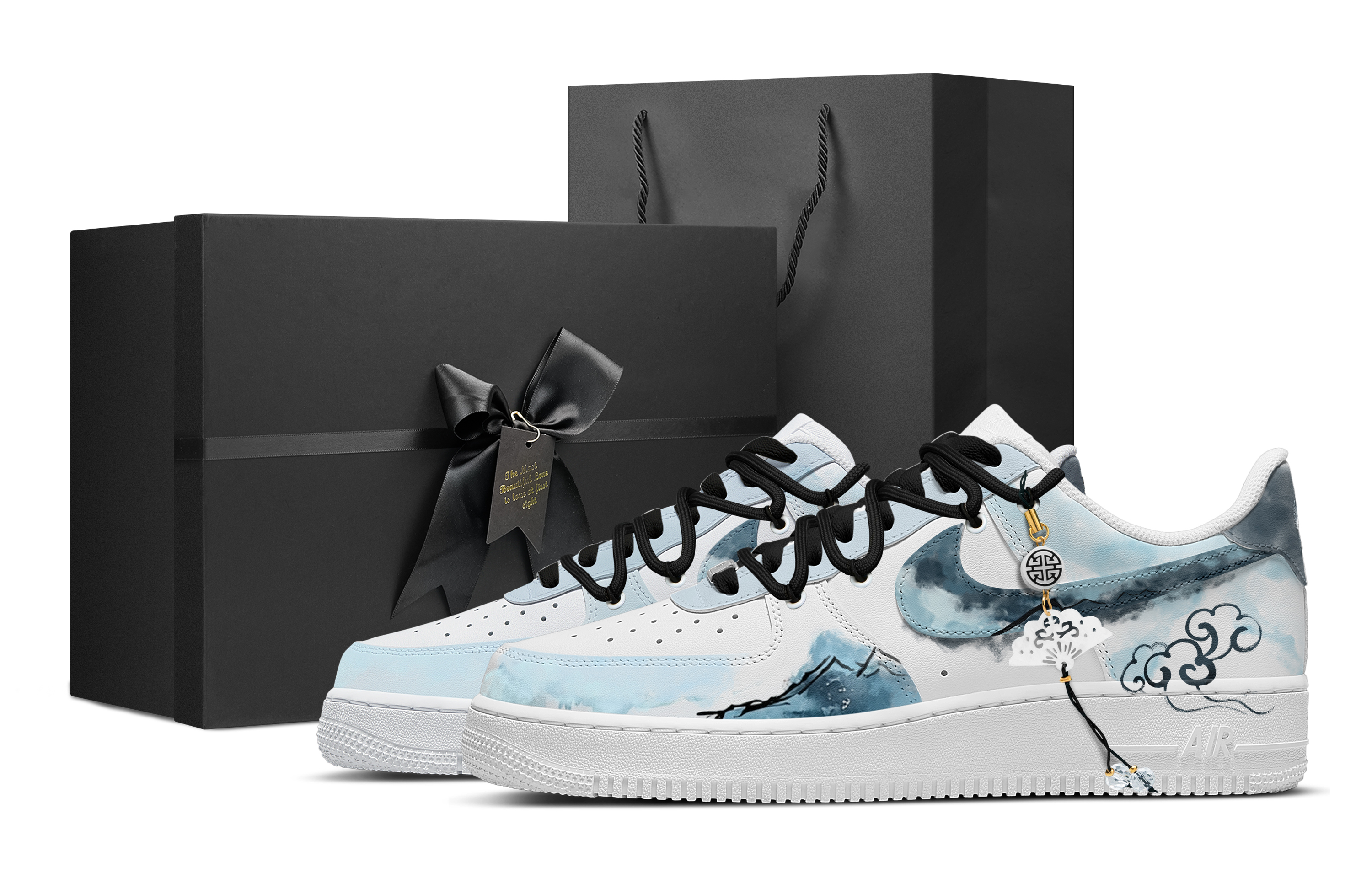 

Nike Кроссовки Air Force 1 для скейтбординга, износостойкие, низкие, мужские, голубые