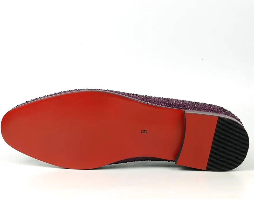 

Лоферы FI-7525 с кристаллами на замше Fiesso by Aurelio Garcia, фиолетовый