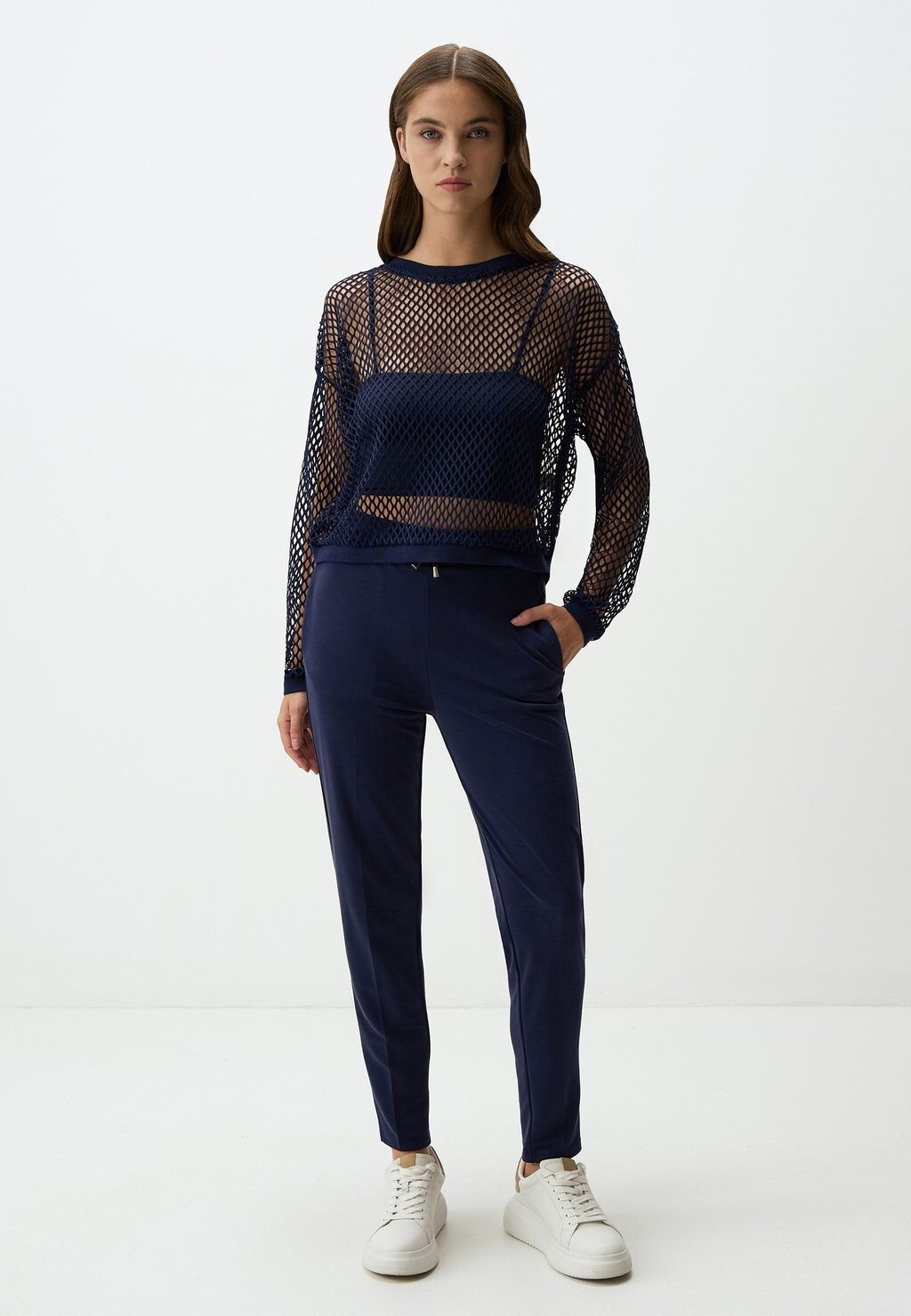 

Спортивные брюки CUT HIGH WAIST Jimmy Key, темно-синий