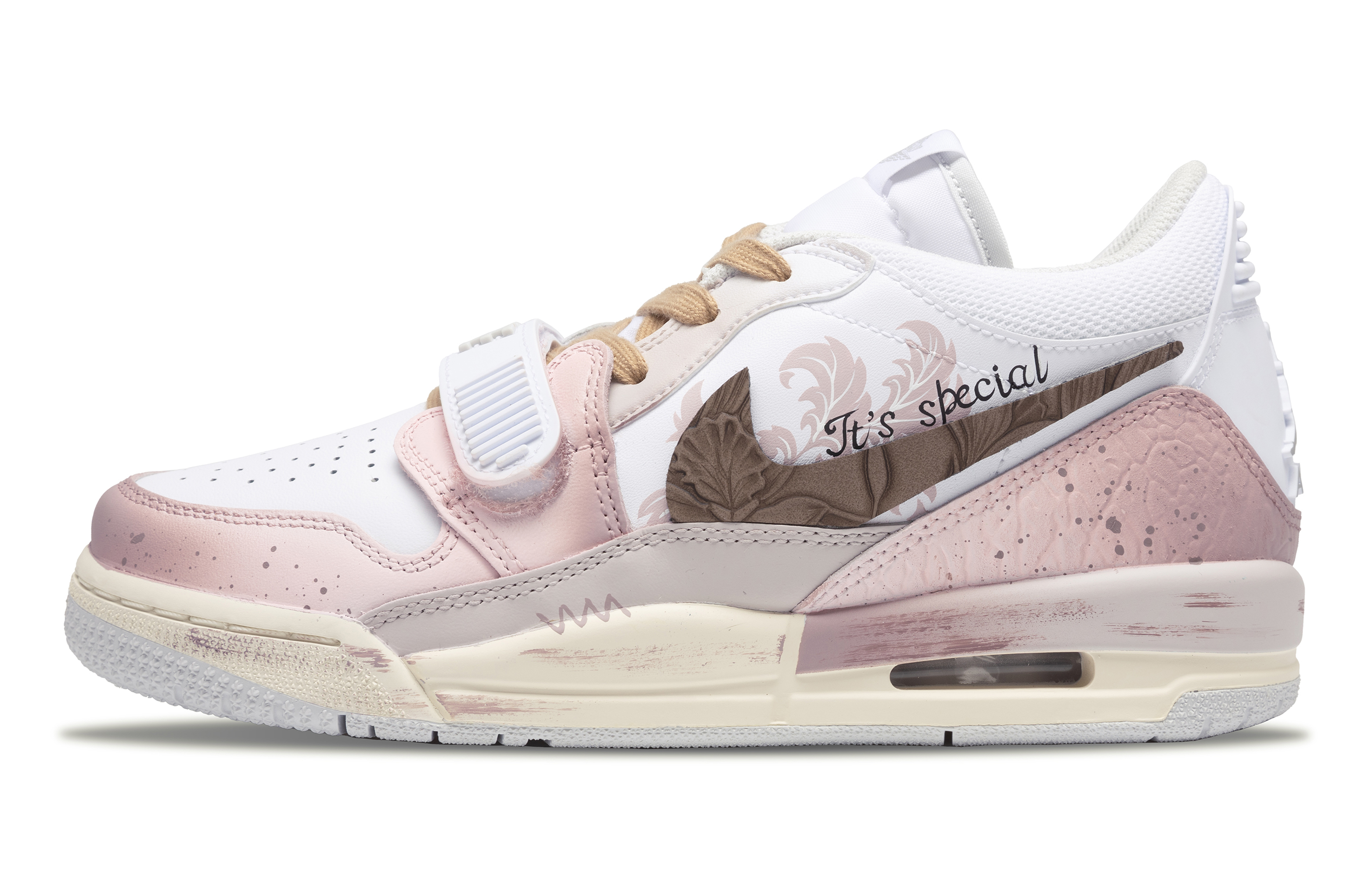 

Кроссовки Jordan Legacy 312 Vintage Basketball Shoes Women's Low-top Pink/Grey, серый/розовый