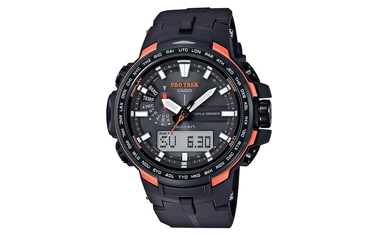 

CASIO Часы Men PRO TREK Black Watch PRW-6100Y-1, Black Dial
