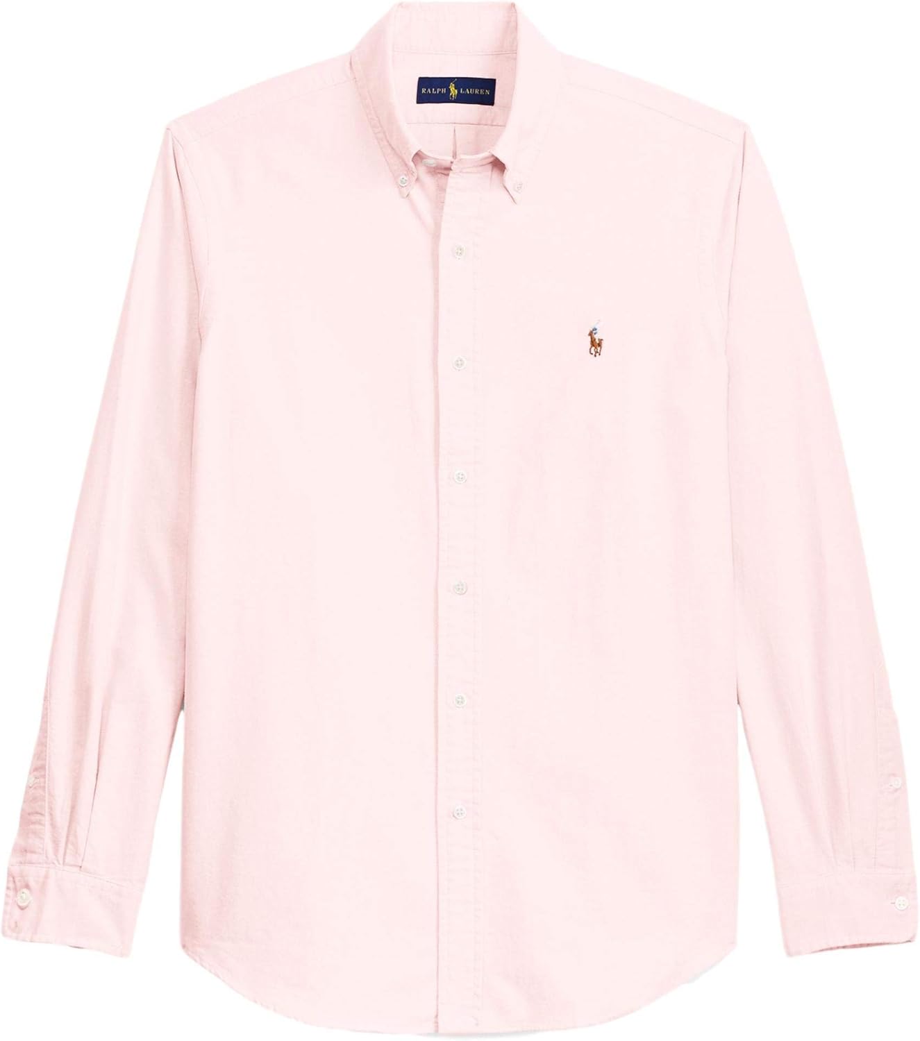 

Ralph Lauren Polo мужская оксфордская рубашка на пуговицах с длинным рукавом POLO RALPH LAUREN, Basic Pink