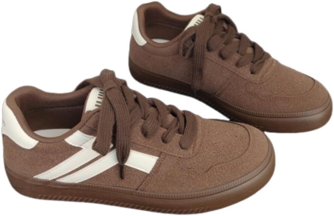 

Мужские удобные ретро-кроссовки, цветоблокирующее колорит, толстая подошва, повседневные кроссовки, модные многоцветные туфли на шнуровке Lexamen, коричневый