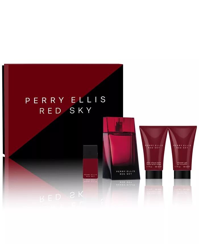

Мужские 4 шт. Подарочный набор туалетной воды Red Sky Perry Ellis