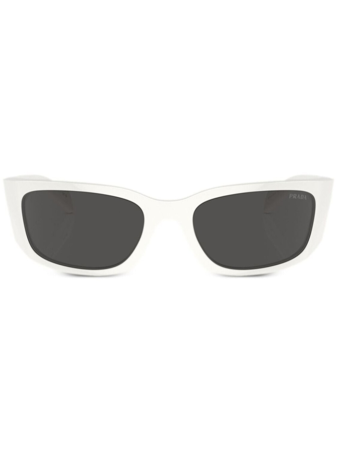 

Prada Eyewear солнцезащитные очки Prada PR A14S в овальной оправе, белый