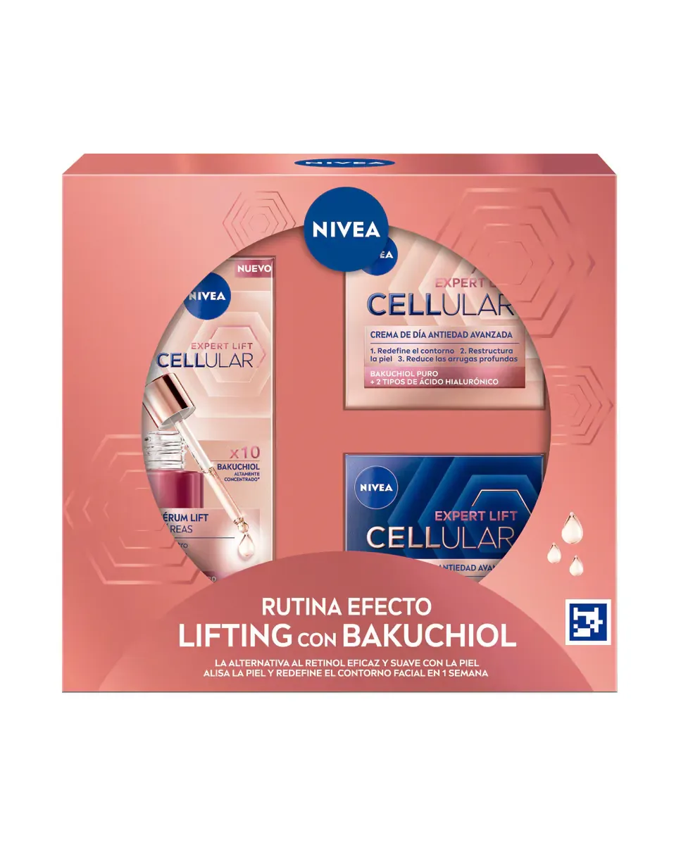 Набор Cellular Rutina Эффект Лифтинга с Бакучиолом Nivea