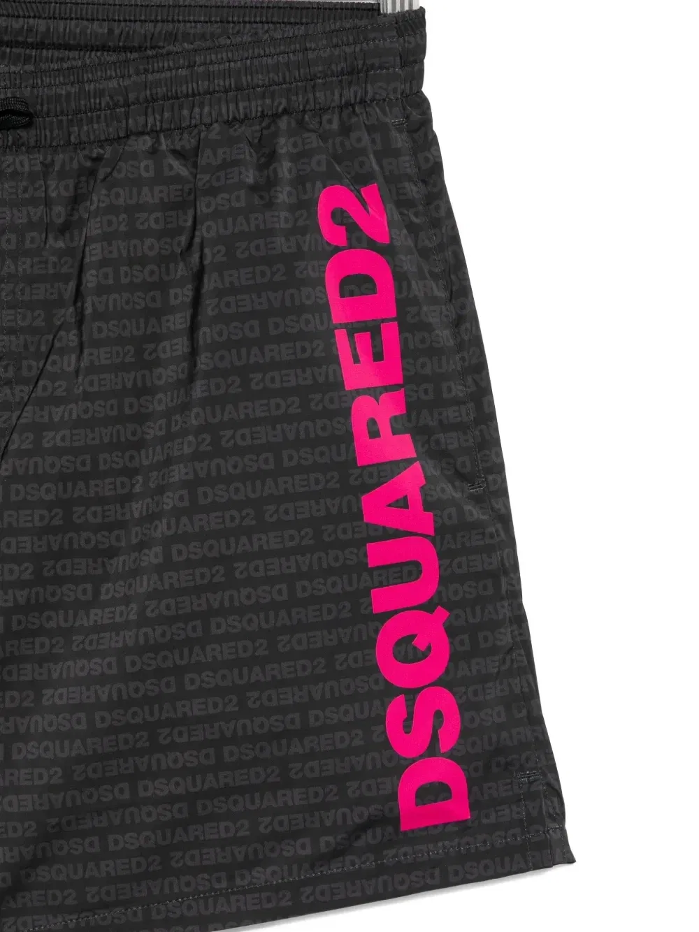 Шорты для плавания с логотипом и на шнурке DSQUARED2, черный — фото 3