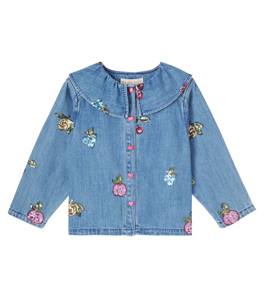 

Джинсовая рубашка с пайетками magot Konges Sløjd, Vitamins