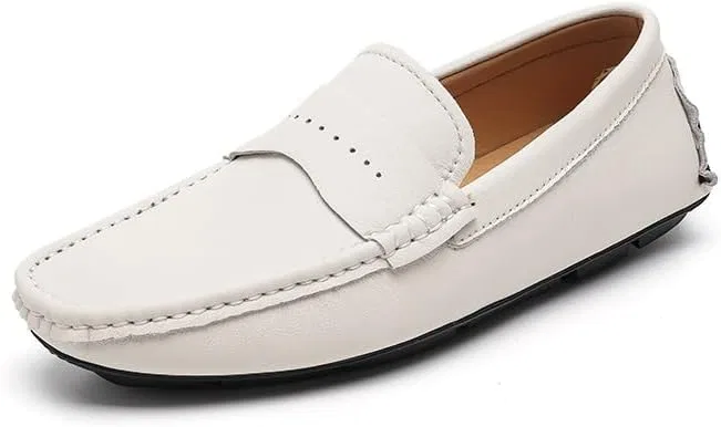 Лоферы кожаные без бренда White SayfuR
