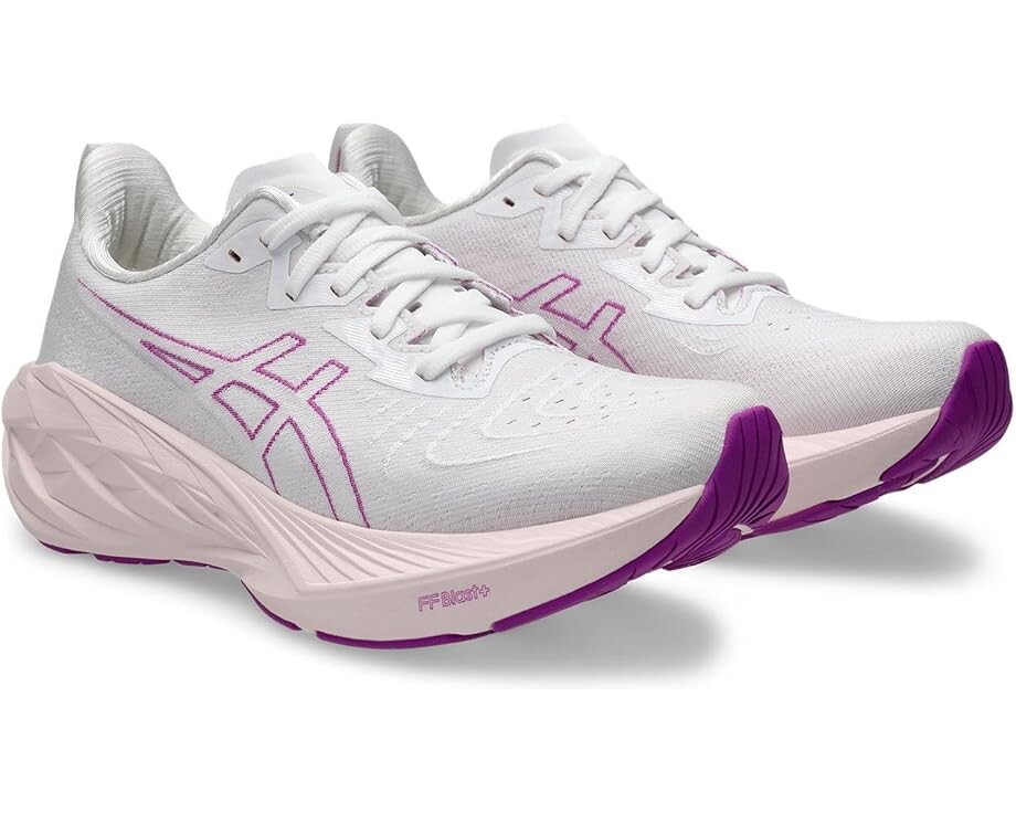 

Кроссовки ASICS Novablast 4, цвет White/Soothing Sea
