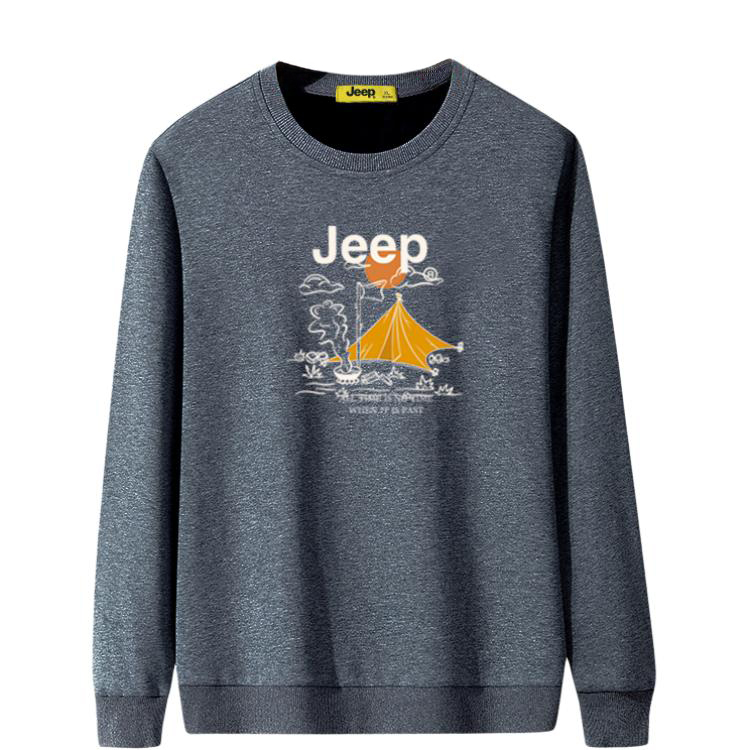 

Свитшот Unisex Crew Neck Moderate Regular Jeep, темно-серый
