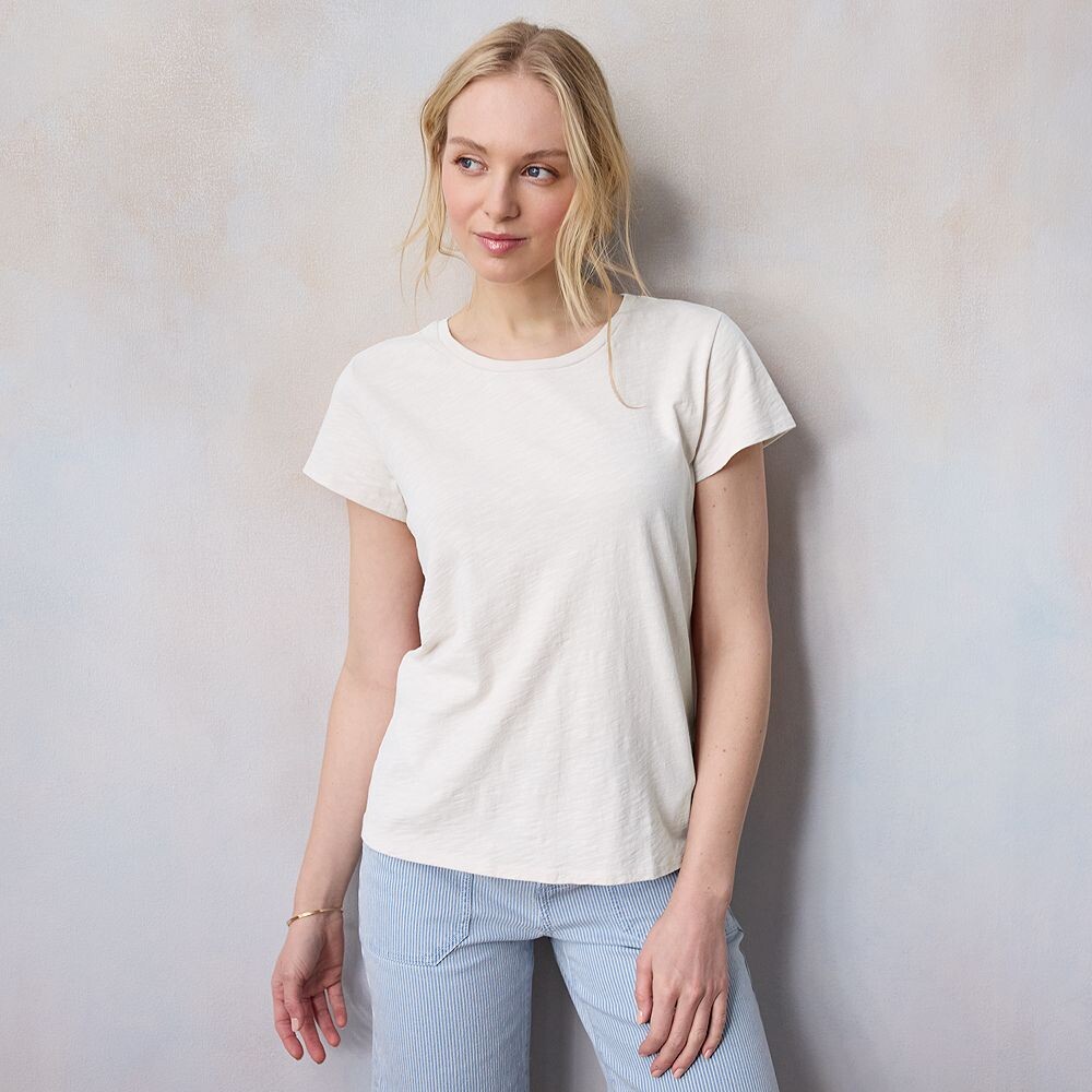 

Женская футболка с короткими рукавами LC Lauren Conrad, цвет Stone White