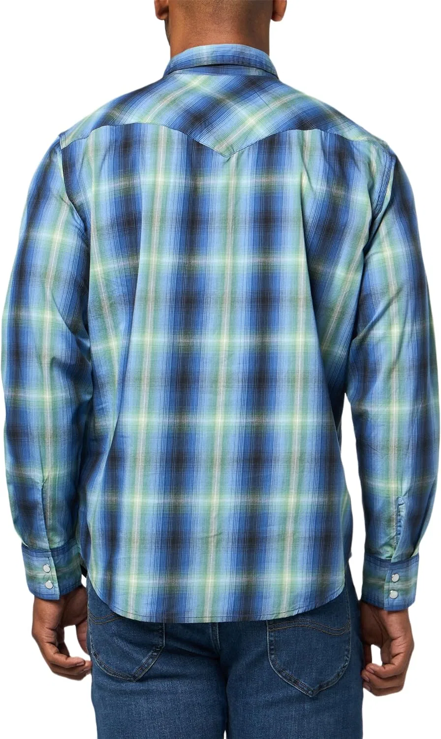 Рубашка Levi's Classic Western в клетку Jericho Plaid, Sunshine Blue — фото 2