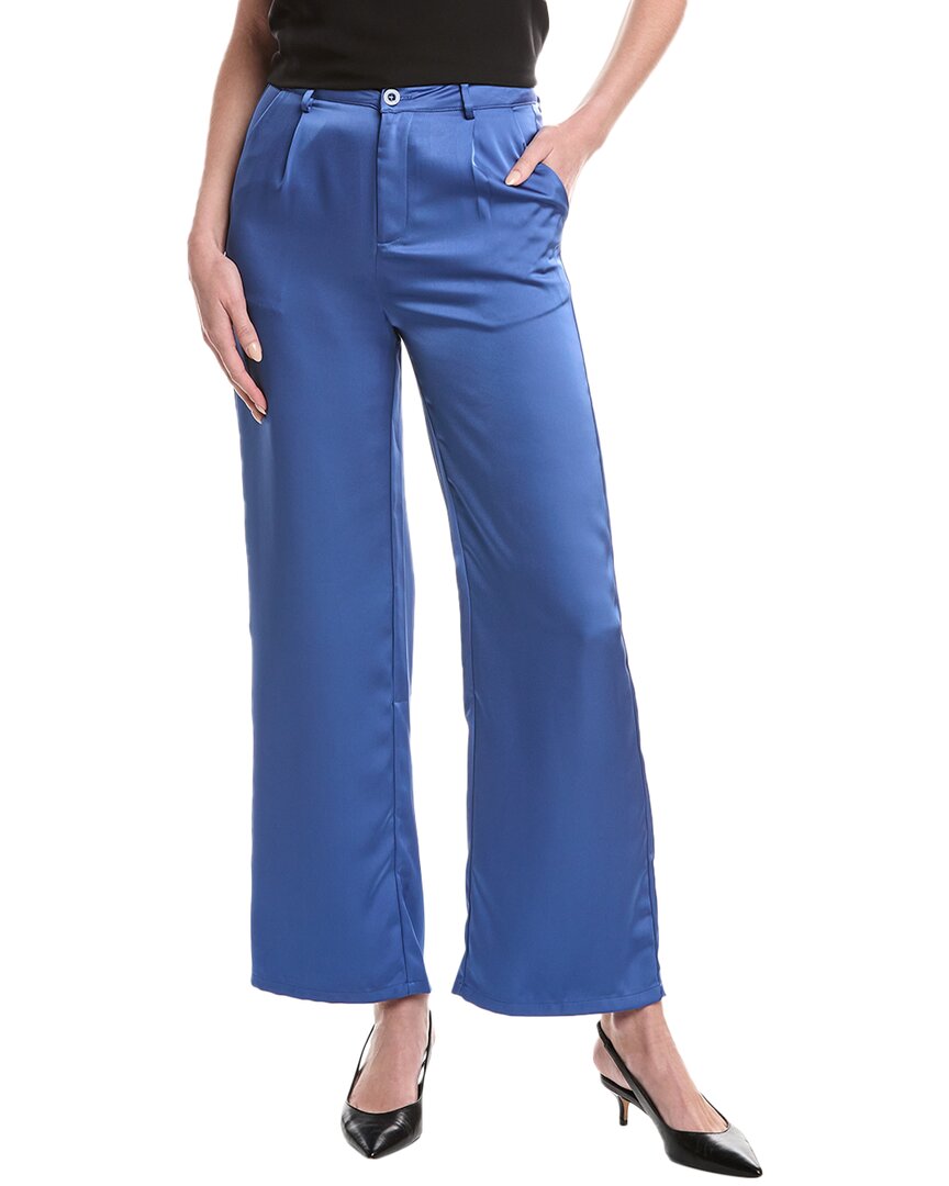 

Gracia Satin Wide Leg Dress Pant, синий