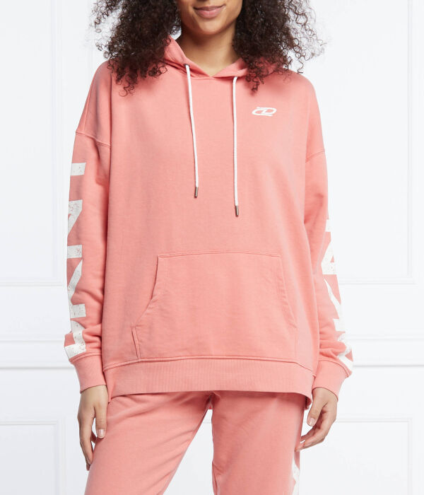 

Толстовка женская Dkny Sport с логотипами бренда, розовый