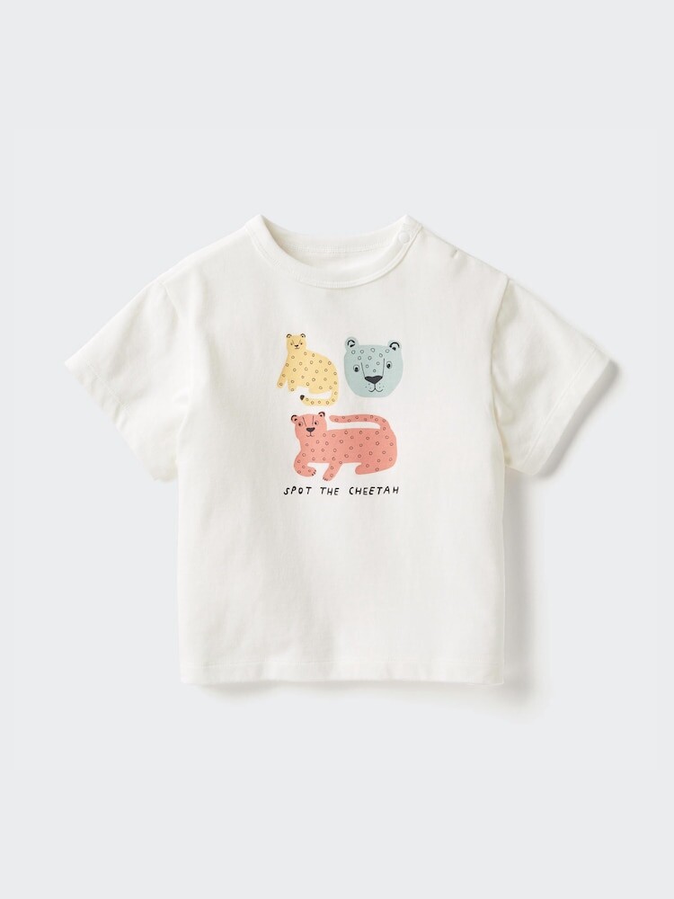 

Футболка joy of print dry с круглым вырезом Uniqlo, цвет 01 белый