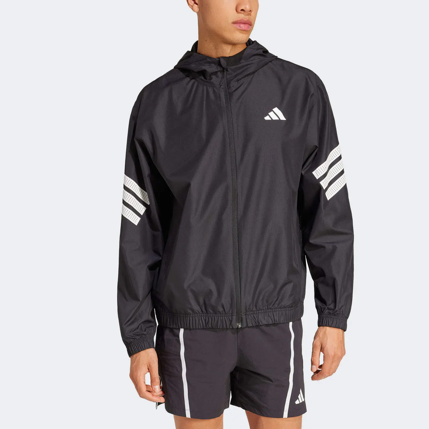 Adidas Спортивная куртка для мужчин черная, Black — фото 3