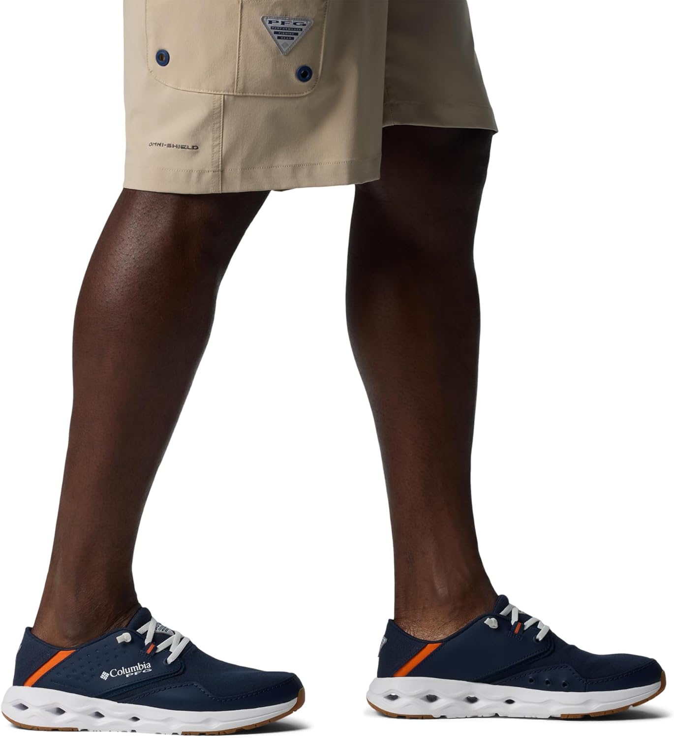 Мужские лодочные туфли Columbia PFG Bahama X Relaxed, синий/оранжевый — фото 2