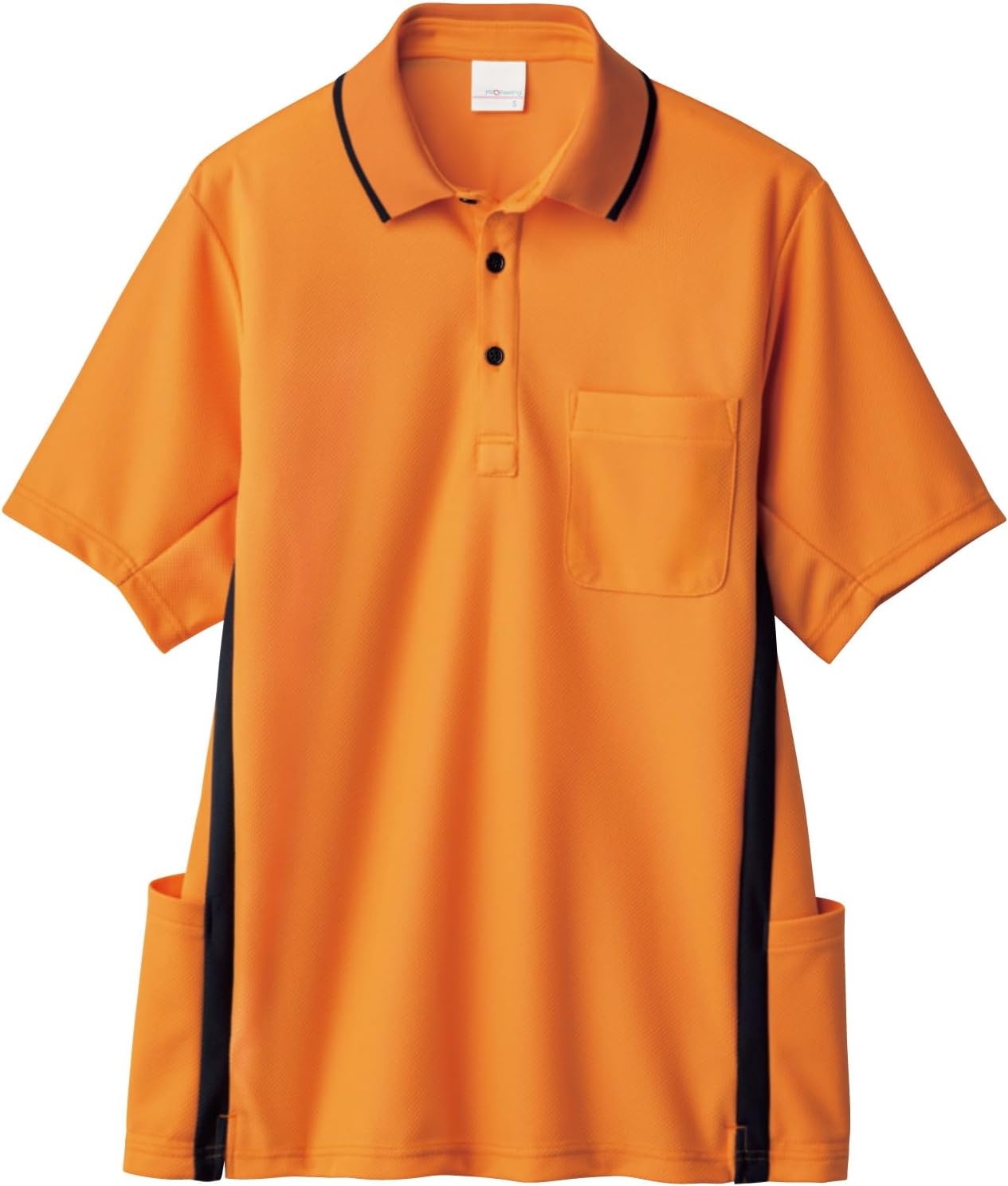 

Футболка-поло с коротким рукавом PROFeeling (унисекс) - прохладная, с боковыми карманами, прочная, влагоотводящая, быстросохнущая, антивирусная, спортивная, для ухода (PK398), светло-оранжевый