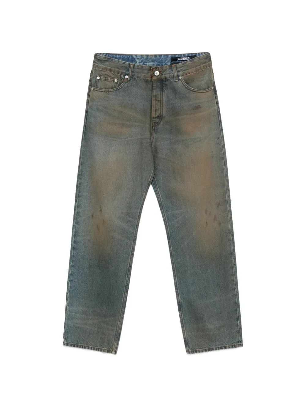 Джинсы Berger de-Nîmes с эффектом потертости JACQUEMUS, синий