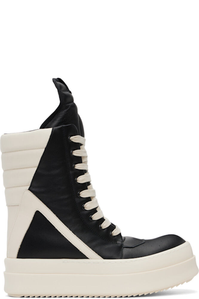 

Кроссовки Hollywood Mega Geobasket в черно-белых тонах Rick Owens