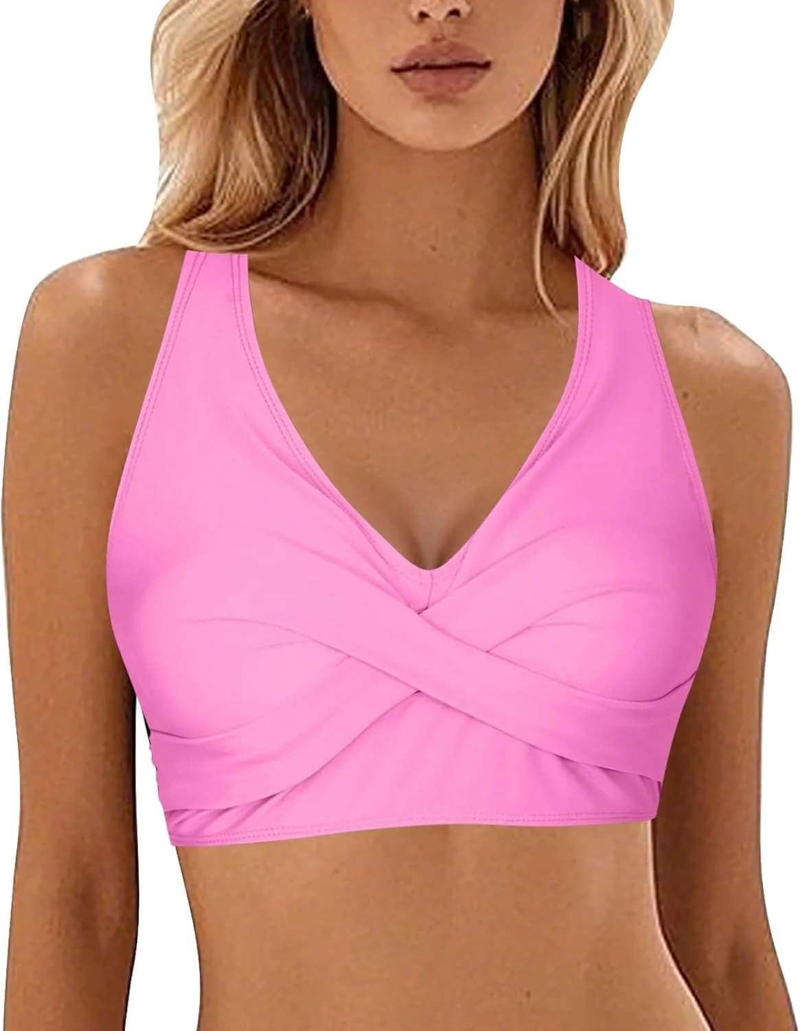 

Топ бикини для женщин Lace Up с Underwire и полным покрытием