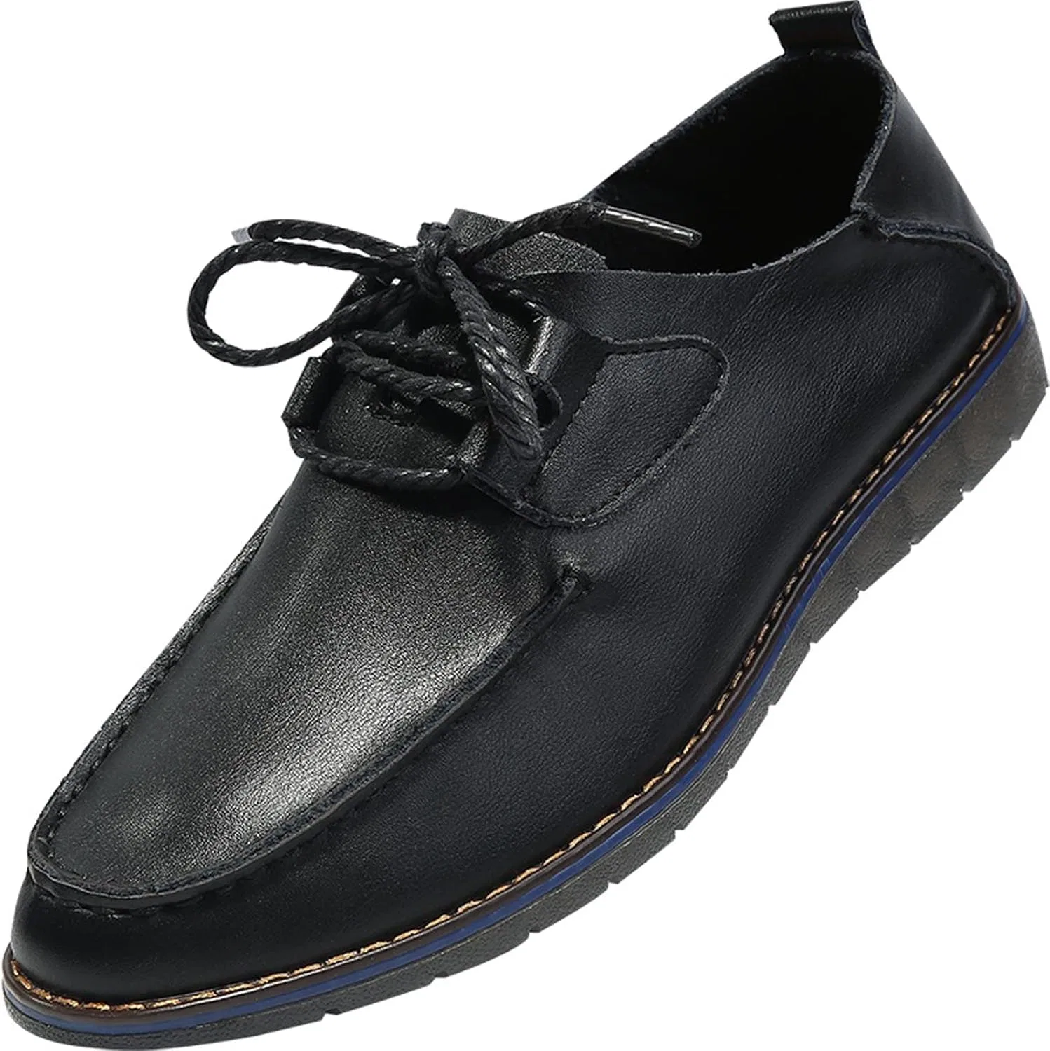 Herren Kleiderschuhe Herrenleder formelle Schuhe Kleiderschuhe Оксфорды Vintage Schuhschuhe Arbeit FODEL CASISSCHUS (Шварц, 8-США) Generic, Schwarz