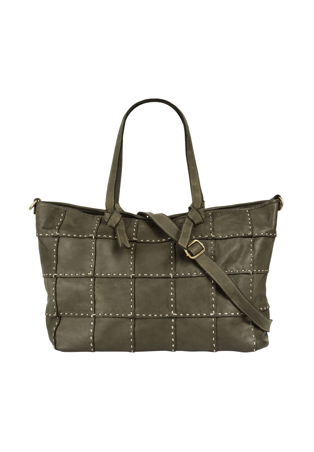 

Шопер, натуральная кожа, сделано в Италии Samantha Look, зеленый