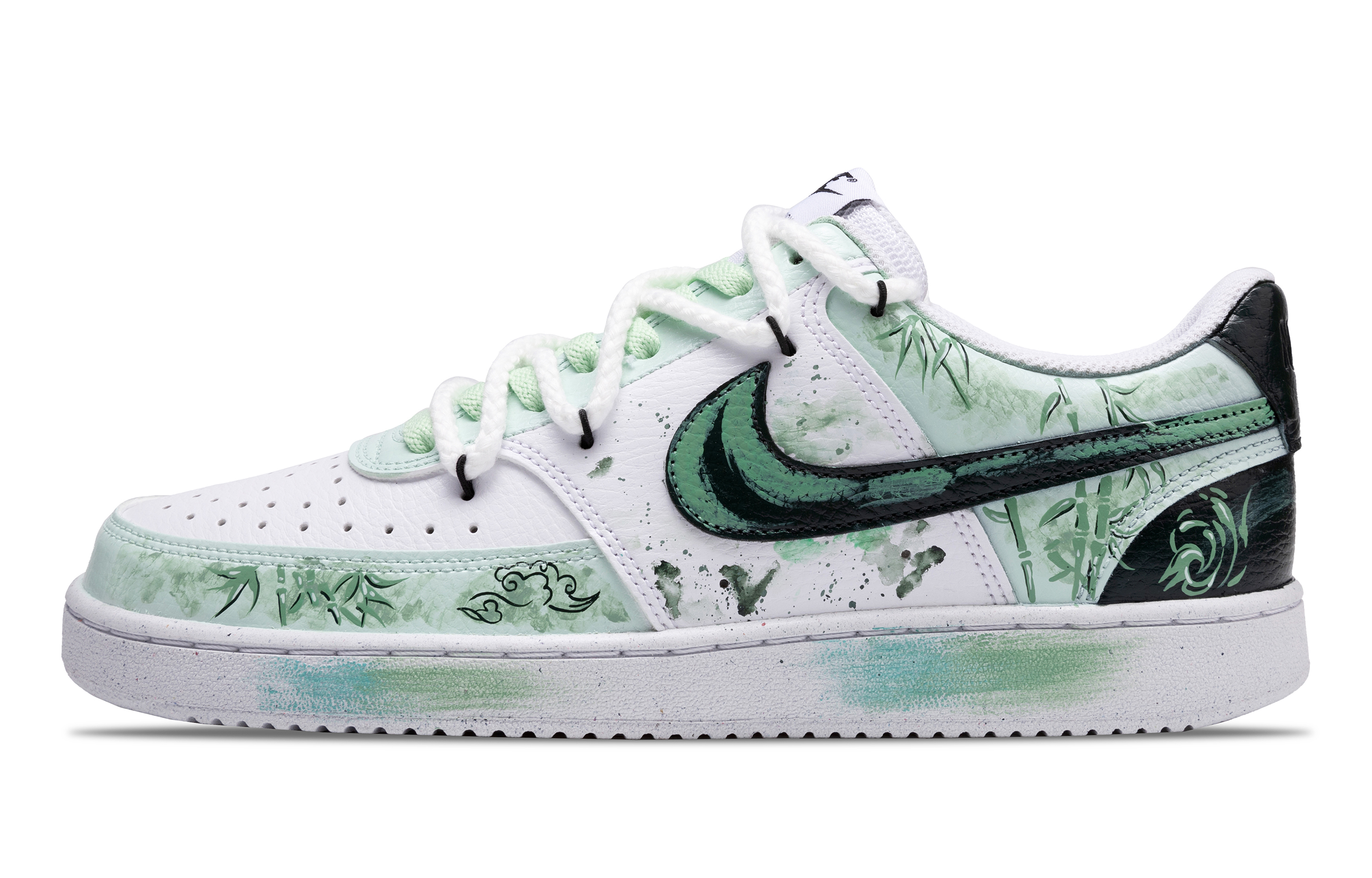

Nike Кроссовки Court Vision 1 с низким верхом, противоскользящие, износостойкие, мужские, светло-зеленые