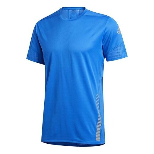 

Футболка men's 25/7 tee runr running short sleeve blue Adidas, синий