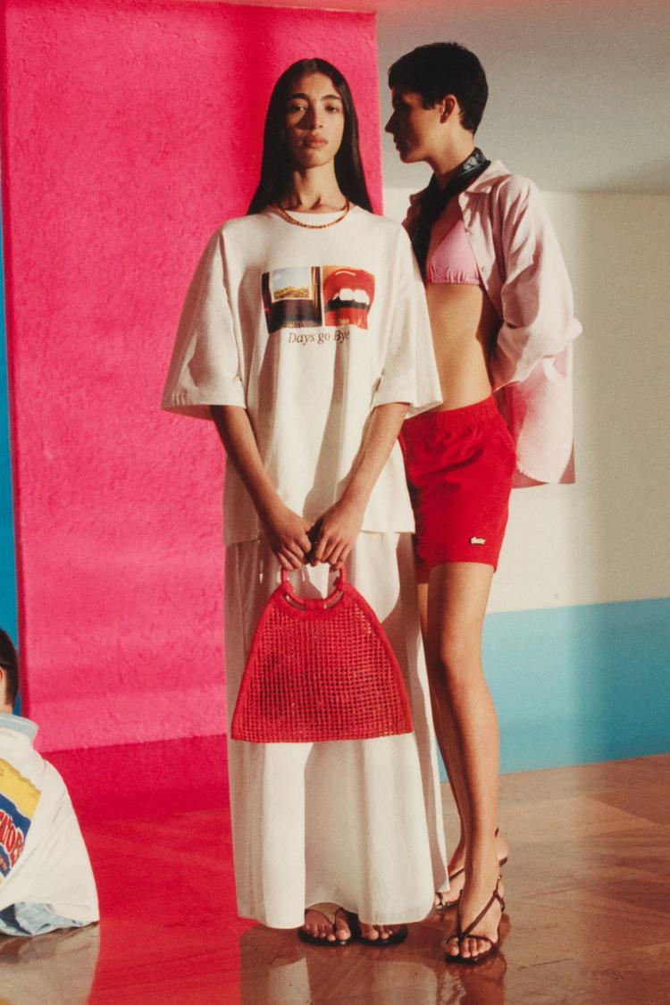 

Сумочка из сетки Pull And Bear, красный
