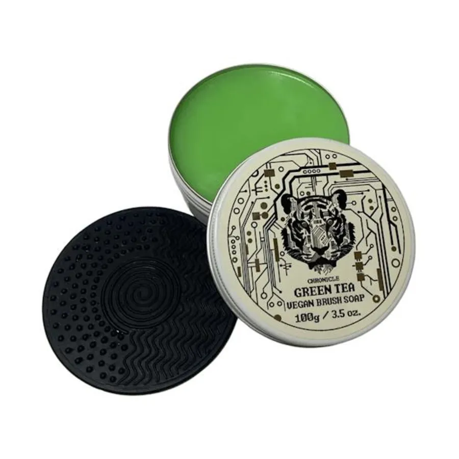

Веганское мыло для кистей с зеленым чаем (100 г), Paint Brushes & Accessories (Chronicle Cards)