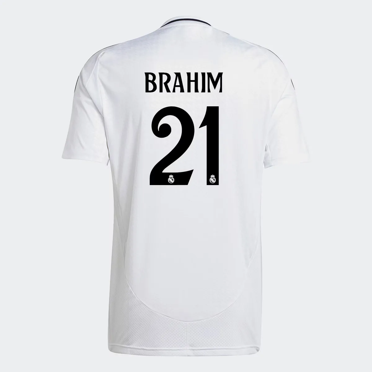 

Мужская 1-я форма Реал Мадрид CF 2024-2025 Brahim 21 Adidas футболка, белый