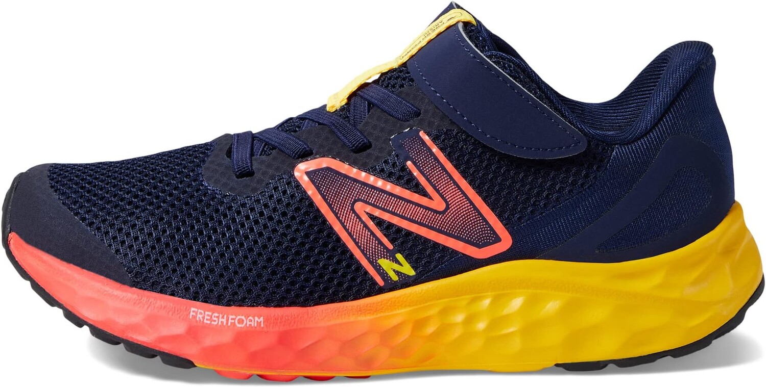 Кроссовки Fresh Foam Arishi v4 Bungee Lace with Hook-and-Loop Top Strap New Balance, цвет Team Navy/Electric Red — фото 4