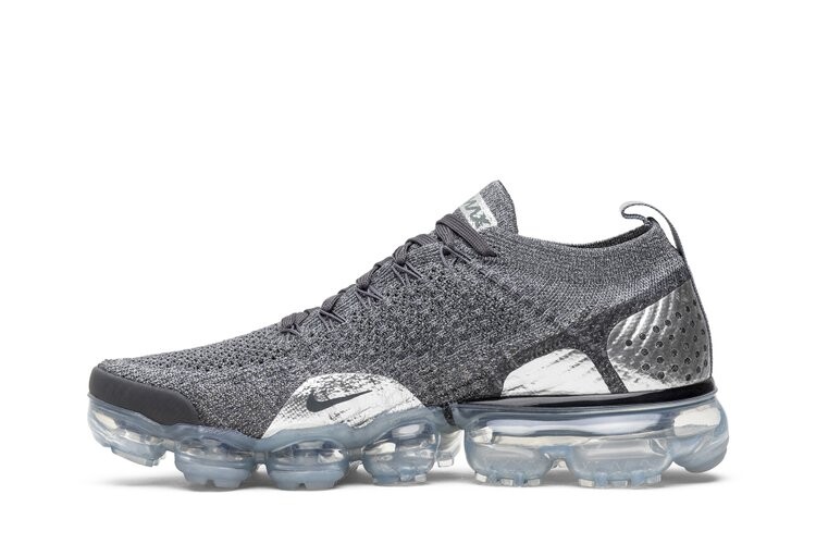 Кроссовки Nike Air VaporMax Flyknit 2 'Chrome', серый — фото 3