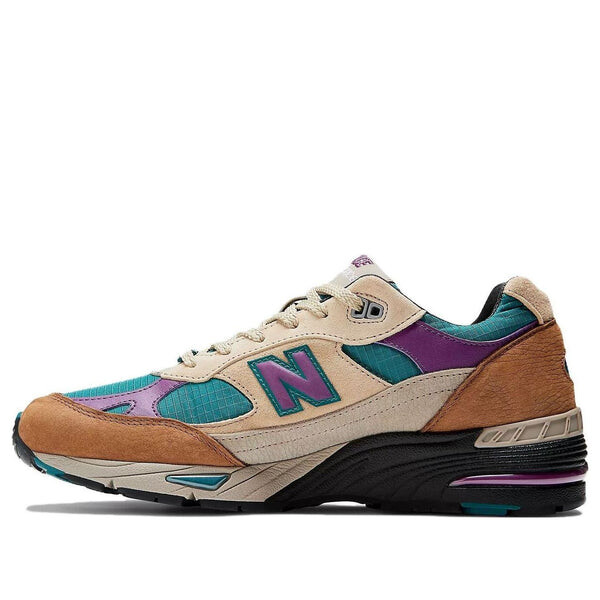 Кроссовки palace x 991 сделано в англии New Balance, коричневый