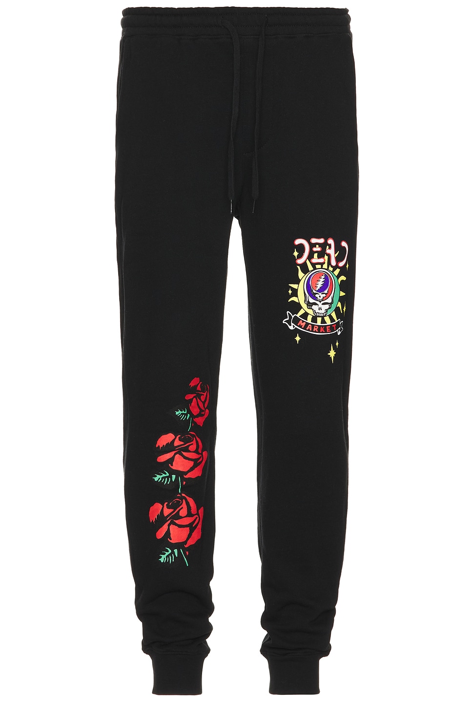 

Брюки Gd solar flare с рисунком "Рынок", black