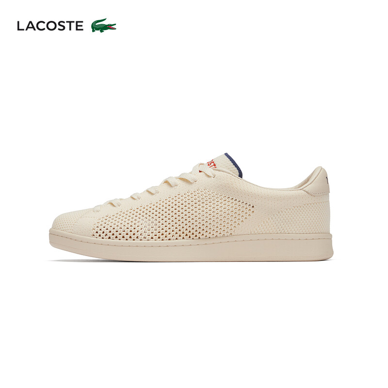 

Кроссовки мужские Lacoste дышащие, светло - коричневый / белый