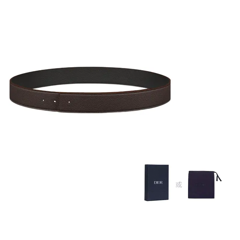 

DIOR Кожаный ремень из коровьей кожи мужской шириной 3,5 см, Beige Mocha