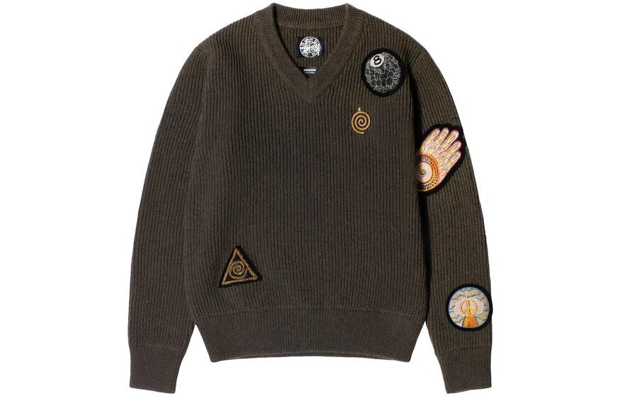 

Свитер Stussy унисекс, цвет Brown