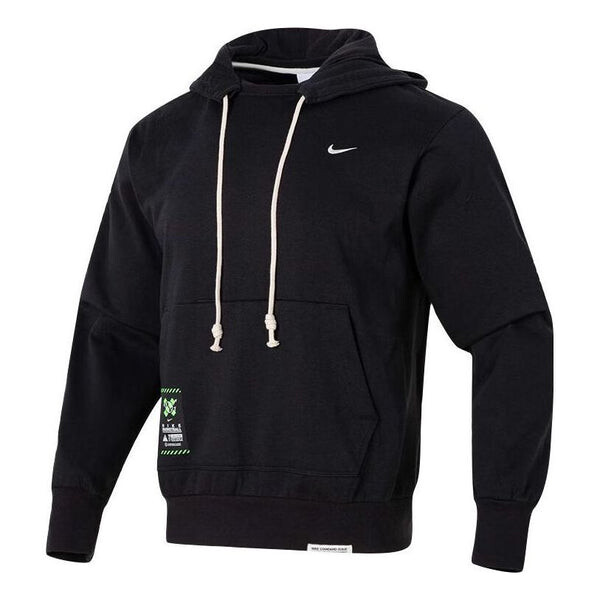 

Толстовка Nike Dri-FIT Logo Hoodie 'Black White', черный