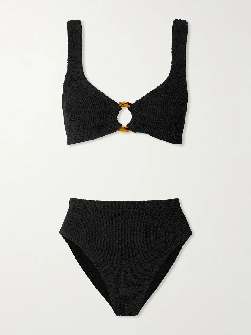 Бикини Nadine Original Crinkle Hunza G, черный