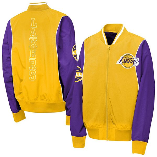 

Ветровка Youth gold/purple los angeles lakers two-pointer на молнии Outerstuff