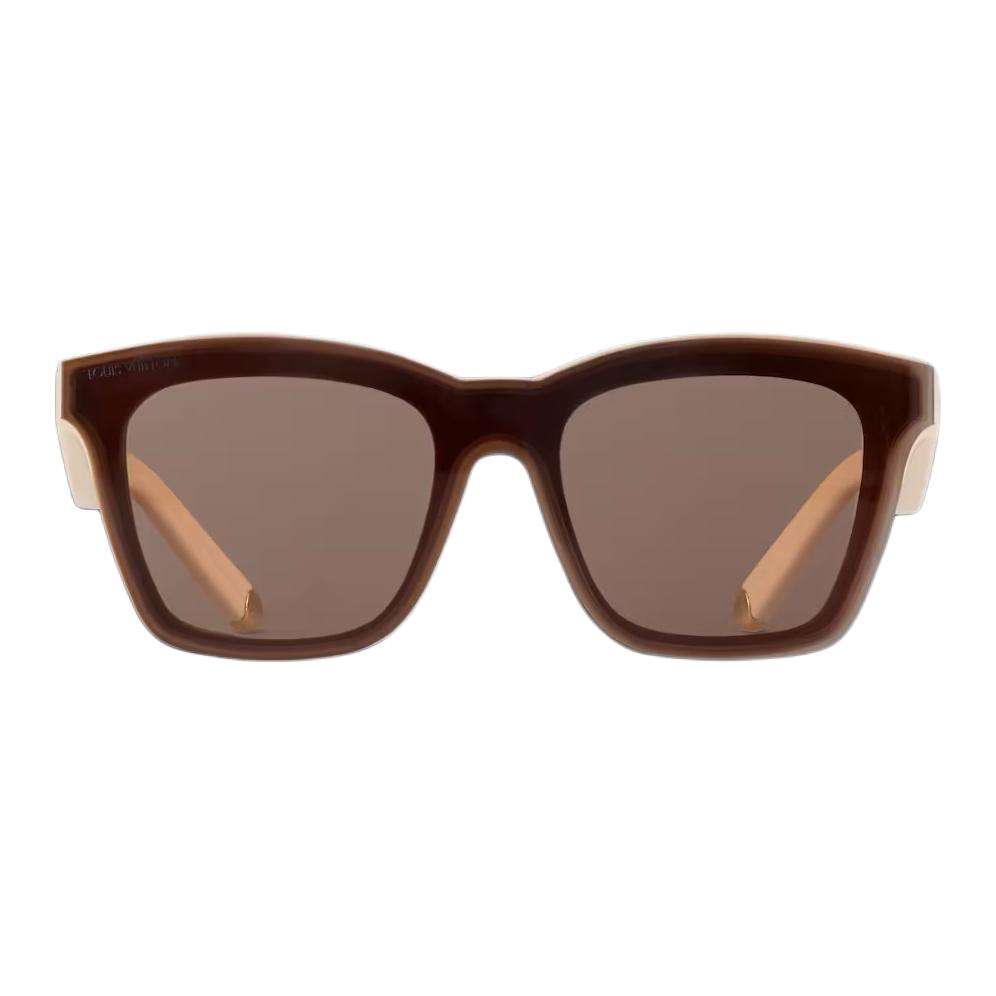 

Полиамидные квадратные солнцезащитные очки Unisex Umber LOUIS VUITTON, коричневый