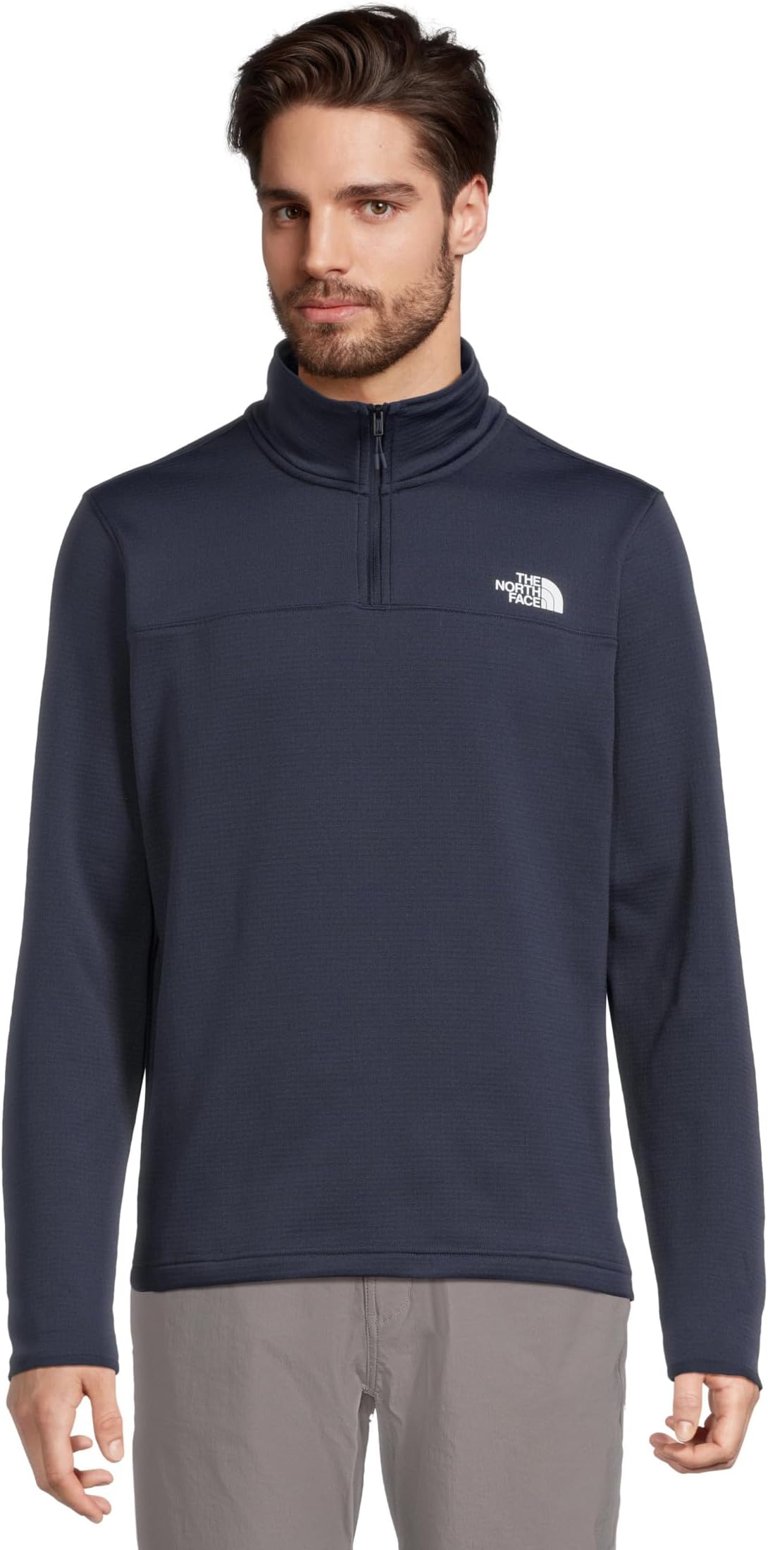 

Толстовка The North Face Cedar Trail Grid Fleece 1/4 Zip, цвет Summit Navy