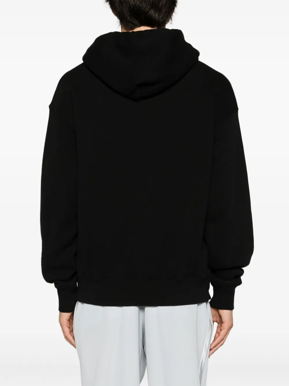 Худи из органического хлопка с кулиской OFF-WHITE, черный — фото 4