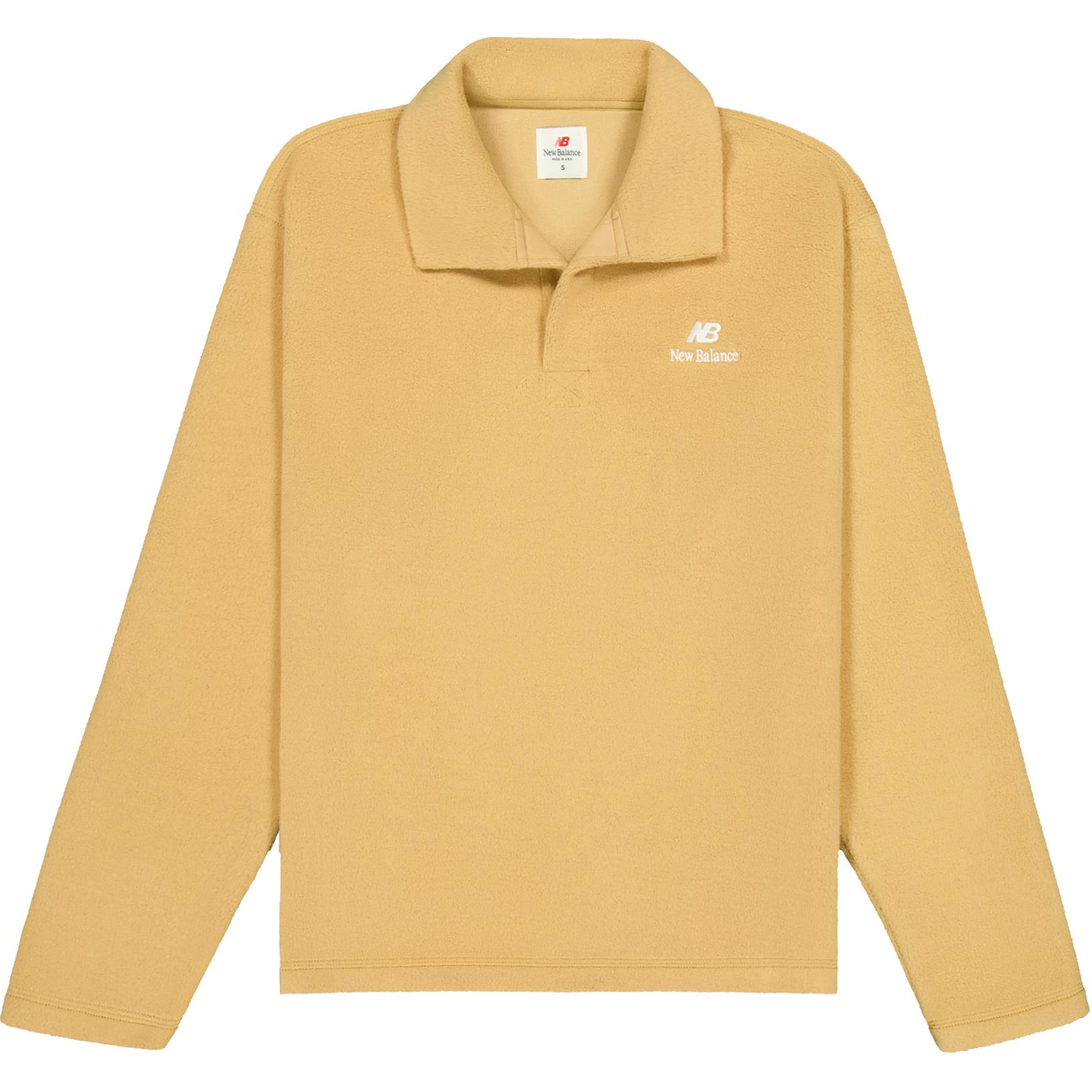 

Футболка поло мужская dark beige New Balance, темно-бежевый